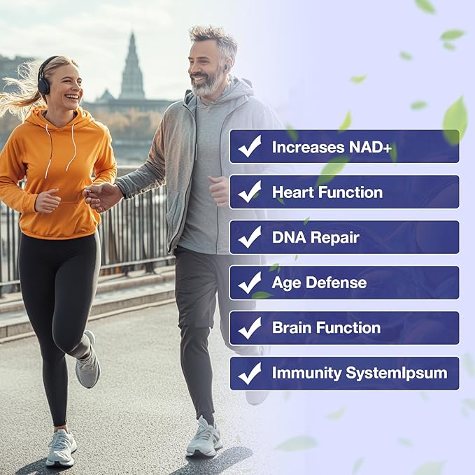 NAD+ Supplement - NAD Nicotinamide Riboside Resveratrol 900mg, Liposomal NAD Plus for Men and Women, NR Supplement Support for Energy Anti-Aging Focus