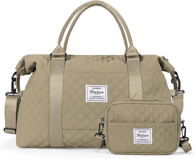 Travel Duffel Bag,Sports Tote Gym Bag,Shoulder Weekender Overnight Bag for Women