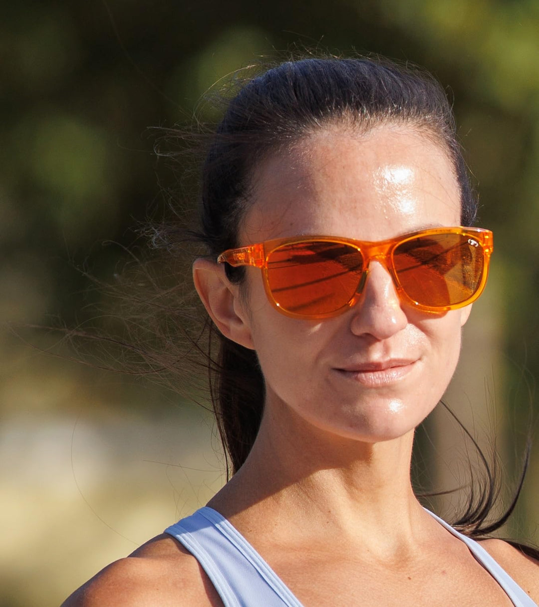 Tifosi Optics Swank XL Sunglasses (Amber Blaze, Atomic Orange Mirror with AR)