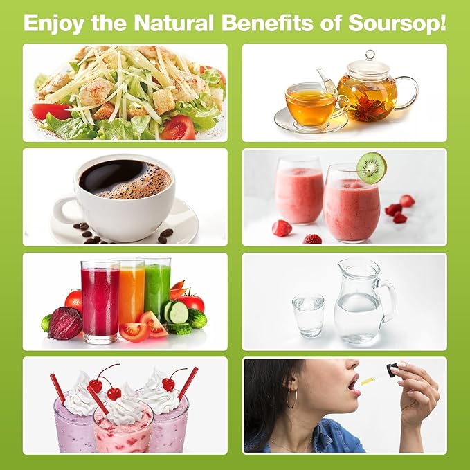 Soursop Graviola Liquid Drops - 100% Pure Organic Graviola Extract (2 Fl Oz) - Immune Support, Antioxidant Rich, Natural Energy Boost - Vegan, Non-GMO, Alcohol-Free