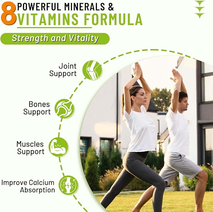 High Absorption Calcium Gummies, Calcium Magnesium Zinc with Magnesium Glycinate, Potassium, Vitamin D3 for Women & Men- Mango Flavor 120 Cts