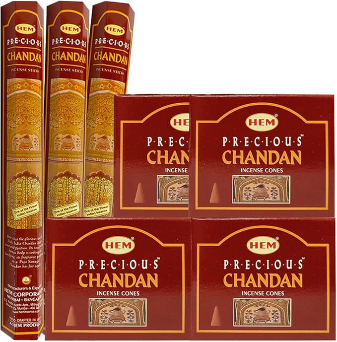 Sandalwood Incense Sticks and Cone Incense Holder Variety Pack #2 Bundle insence insense insienso