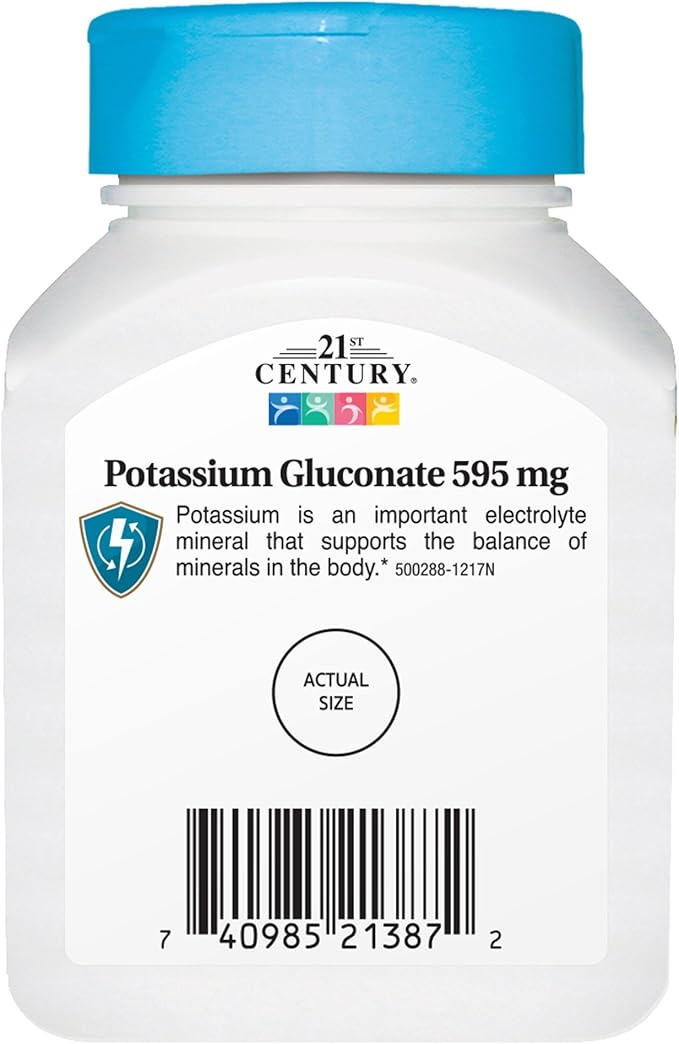 21st Century Potassium 595 mg Tablets, 110-Count