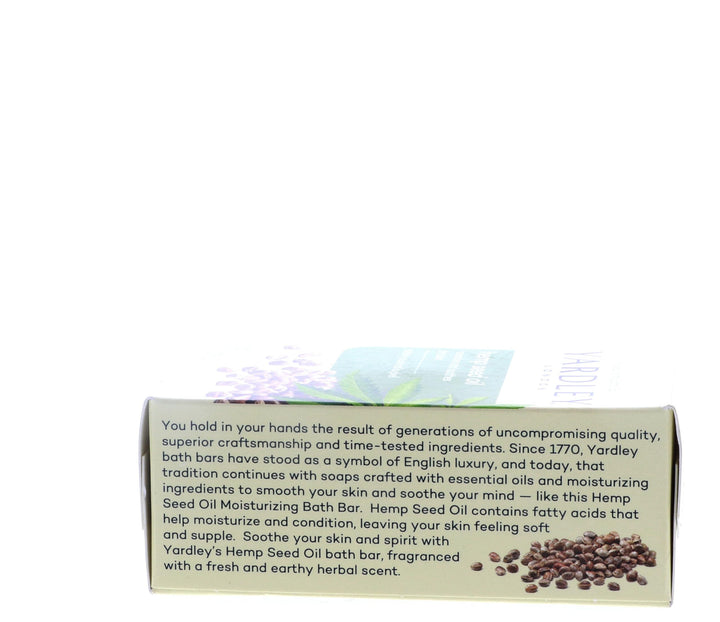 Yardley hemp seed oil moisturizing bath bar - 4.25 ounce