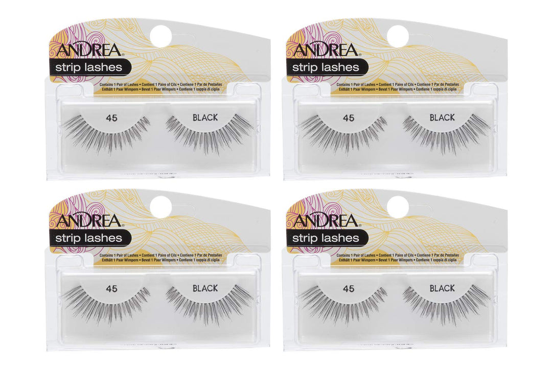 Andrea False Lashes Style 45 - Black 4 pairs