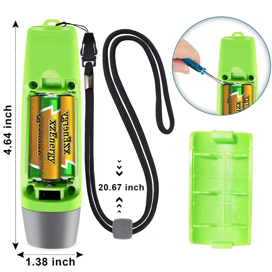 ANIZR Electronic Whistles with Lanyard, Adjustable 3 Tone & 3 High Volume Hand Emergency Whistle Basketball Referee Whistle for Coach, Police, Teacher, Outdoor Camping Boating Hiking (with Batteries)
