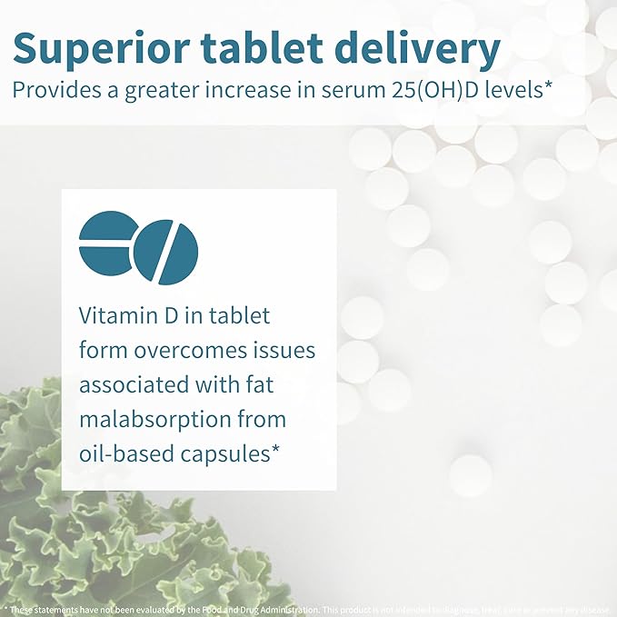 Igennus Daily Vitamin D3 2000iu, 50 mcg, Clean Label, 365 Small Tablets, 1-Year Supply, Vegetarian Cholecalciferol Vitamin D Supplement