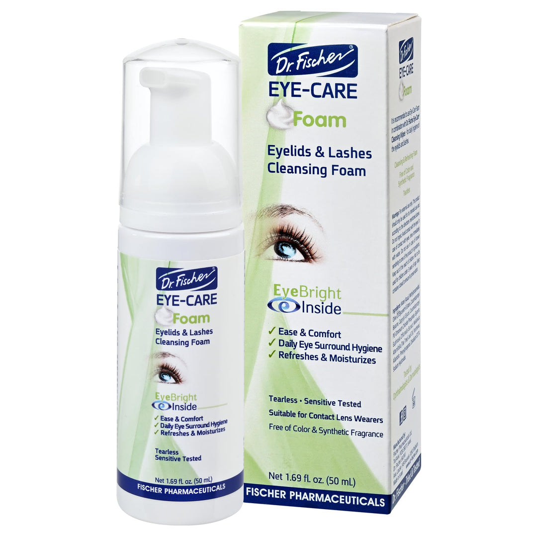Dr. Fischer Tea Tree Oil Eyelid and Lashes Cleanser - Eye Lid Scrub and Wash - Eyelash Foam