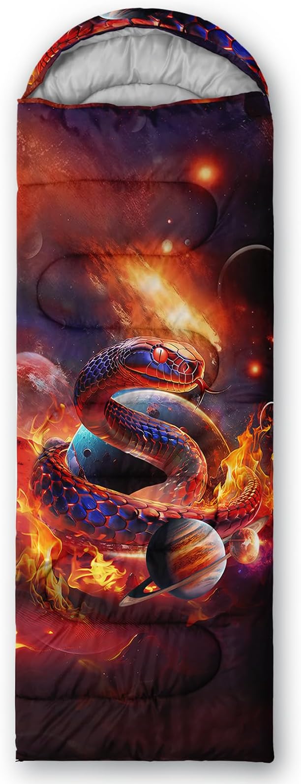 AILONEN Boys Sports Camping Sleeping Bags,Lightweight & Waterproof,3 Season Warm & Cool Weather,Black Player Basketball Sleeping Bags for Kids Adults,Travelling,Outdoors