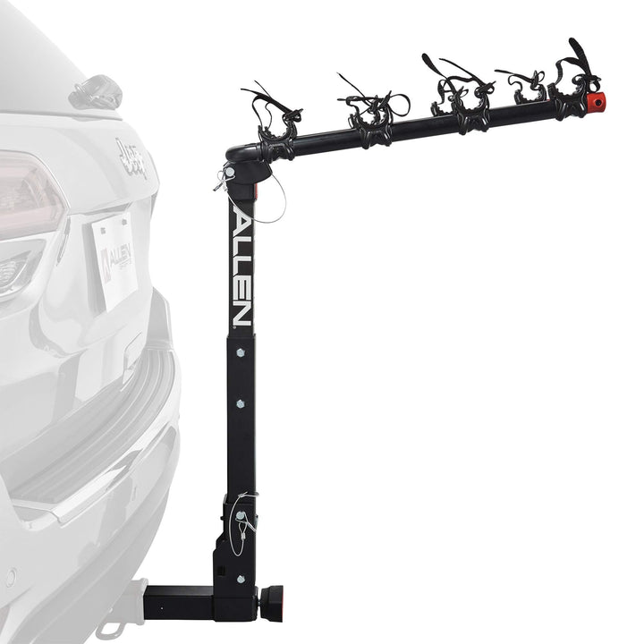 Allen Sports Deluxe Locking Quick Release 4-Bike Carrier for 2 Inch Hitch, Model 542QR, Black
