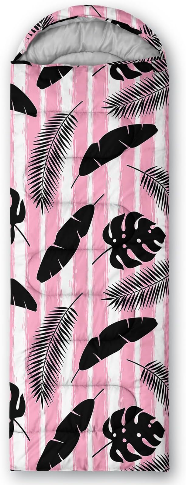 AILONEN Kids Floral Cat Camping Sleeping Bags,Lightweight & Waterproof,3 Season Warm & Cool Weather,Kawaii Kitten Sleeping Bags for Girls Adults,Travelling,Outdoors