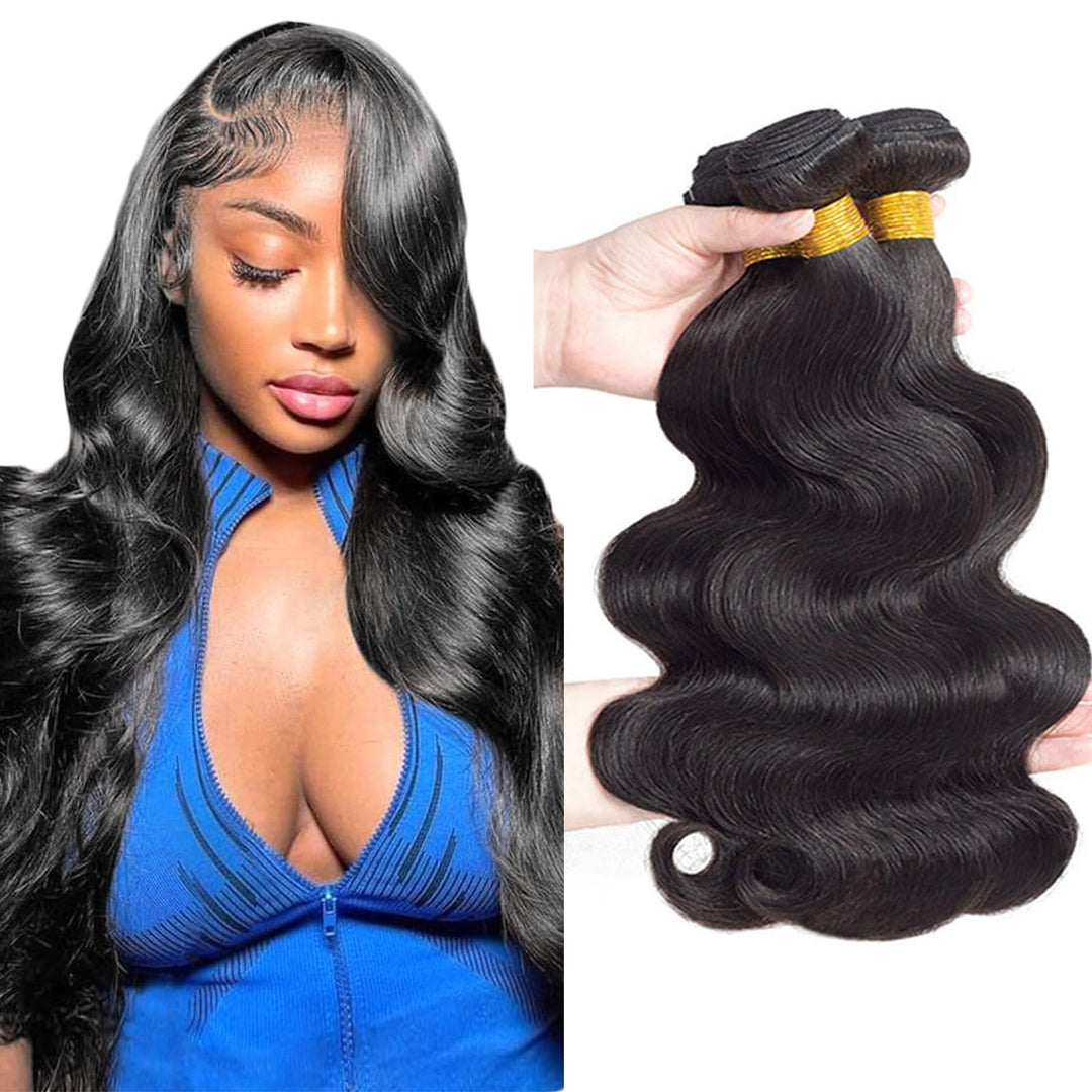 12A Brazilian Virgin Hair Body Wave 3 Bundles 16'' 18'' 20'' 300G Virgin Brazilian Remy Body Wave Human Hair Bundles 100% Unproc