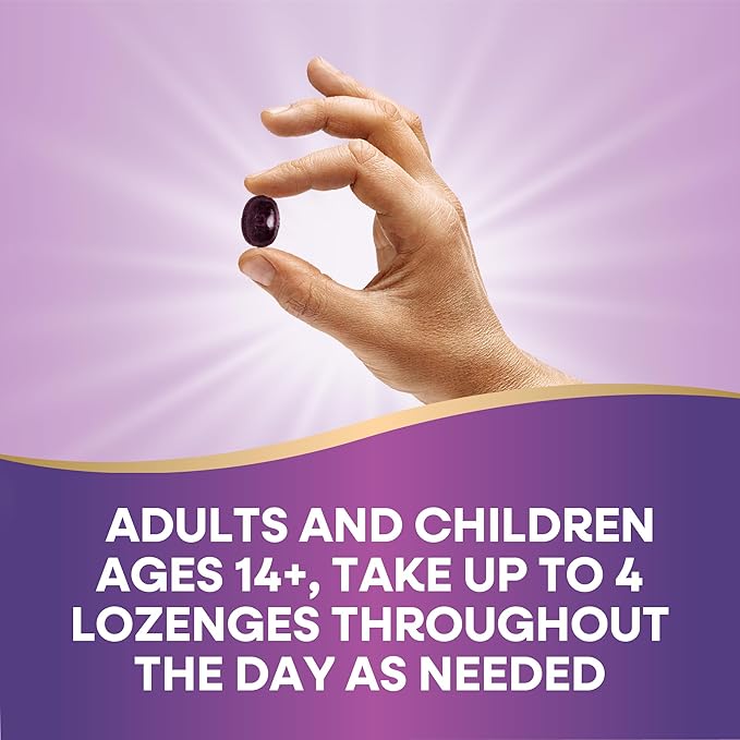 Nature’s Way Sambucus Immune Lozenges, High Potency Vitamin C, Elderberry, 24 Tropical Flavored Lozenges (Packaging May Vary)