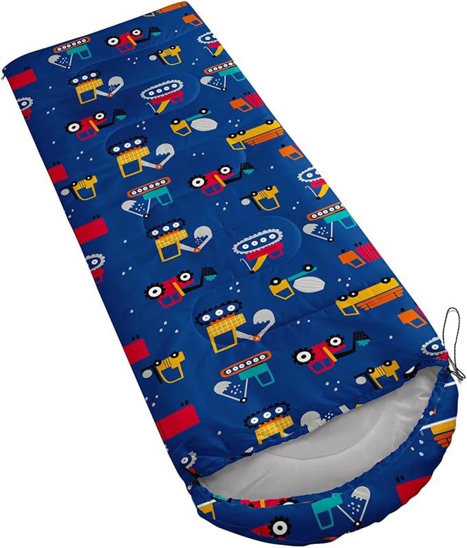 AILONEN Kids Floral Cat Camping Sleeping Bags,Lightweight & Waterproof,3 Season Warm & Cool Weather,Kawaii Kitten Sleeping Bags for Girls Adults,Travelling,Outdoors