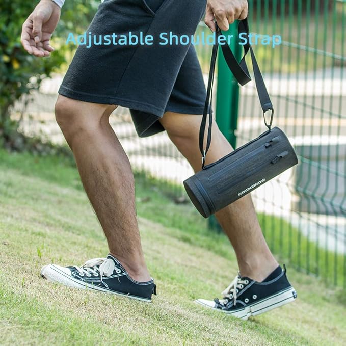 ROCKBROS Bike Handlebar Bag Bike Bag Front Frame Storage Bag Commuter Shoulder Bag Waterproof Large-Capacity Front Pack for Road Bike, MTB Mountain Bike