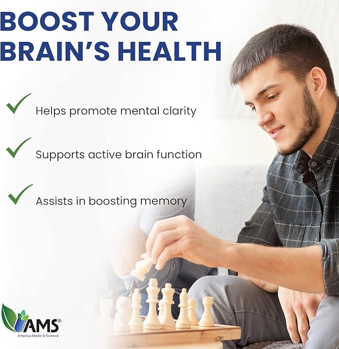 America Medic and Science Memo Up (60 mL) | Liquid Herbal Supplement for Children, Teens, and Adults | Brain Vitamin Drops with Ginkgo Biloba Leaf Extract | Boosts Memory, Focus, and Blood Flow