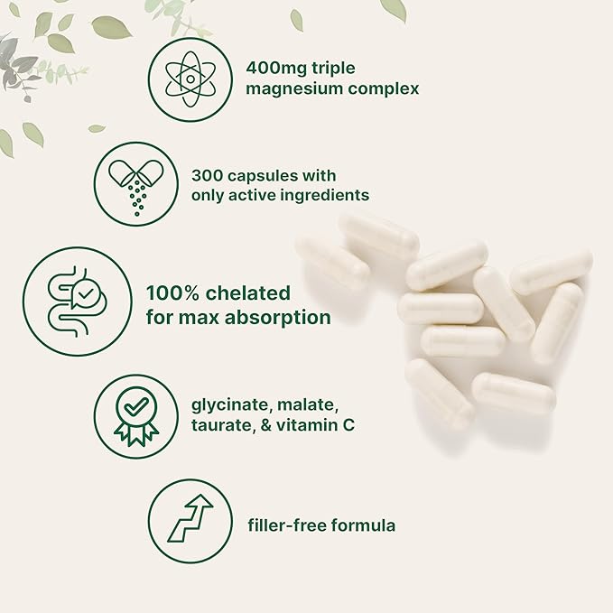 Micro Ingredients Oil of Oregano 6,000mg Softgels & Pure Triple Magnesium Complex 400mg Capsules | 2 Pack Bundle | 4X Strength Thymoquinone with Black Seed | Glycinate, Malate, & Taurate Forms