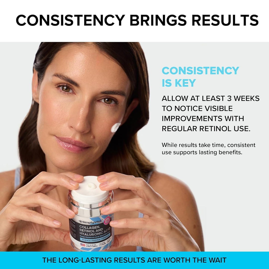 Anti-Aging Collagen & Retinol Cream | Firming Moisturizer for Face & Neck - 1.7 fl. oz.
