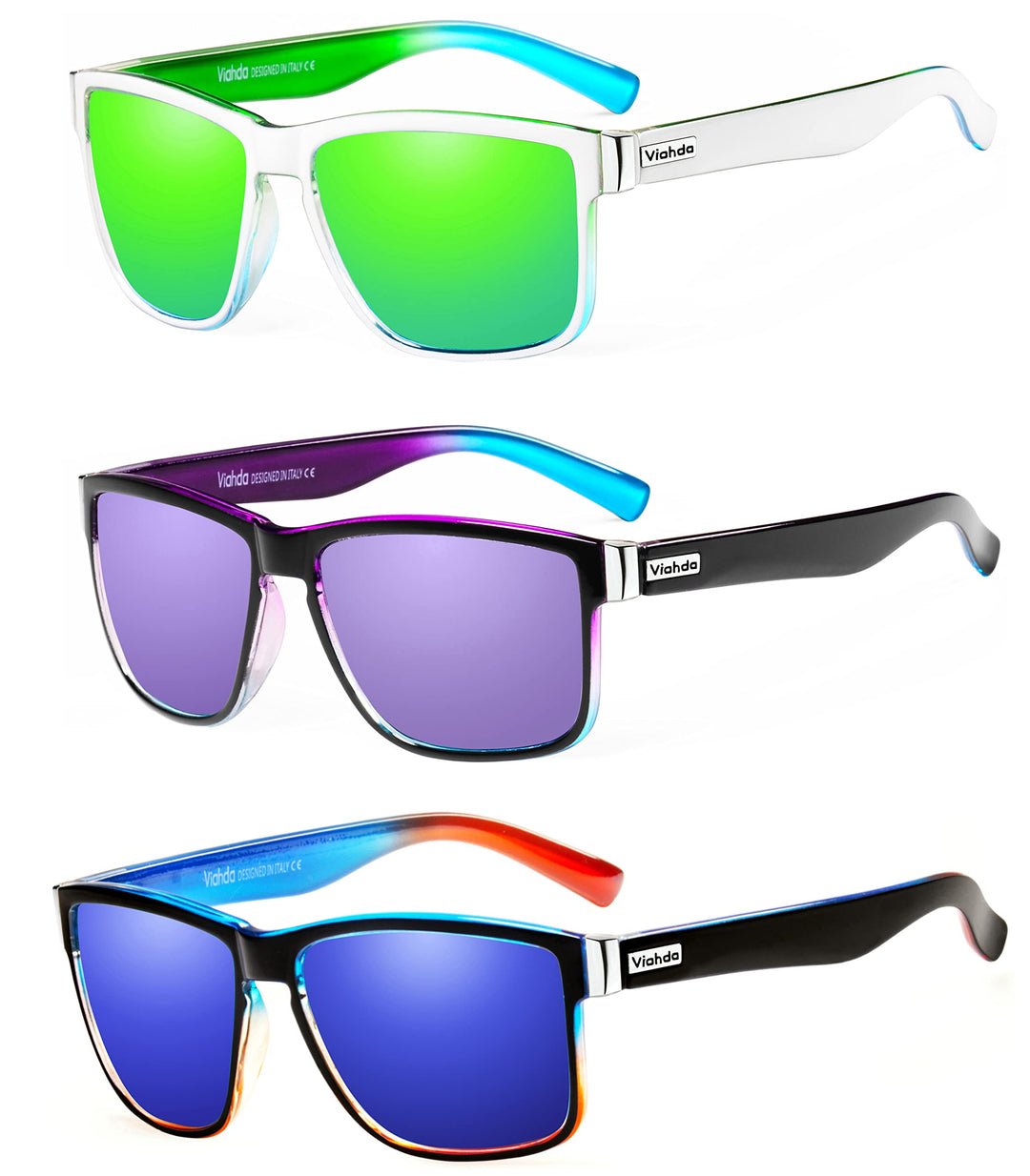 VIAHDA Polarized Sports Sunglasses for Man Cycling Running Fishing Golf Sun glasses Women HD6009