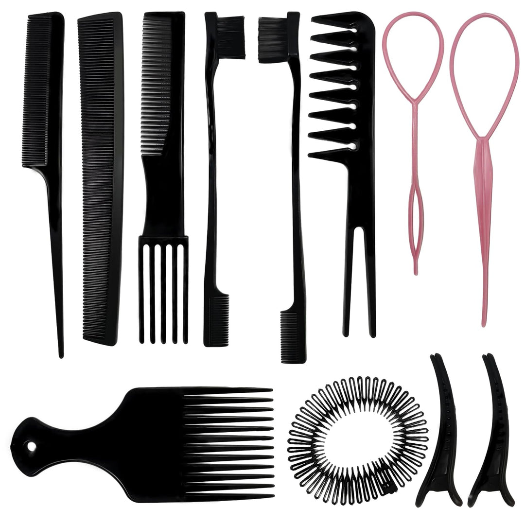 1St Choice 12 Pieces Hair Styling Comb Set Professional Styling Comb Set