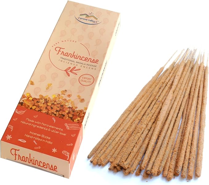 Indian Frankincense Incense Sticks - Traditional Handcrafted Masala Incense - 42 to 50 Sticks Approx.