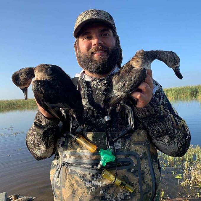 BASSDASH Breathable Ultra Lightweight Veil Camo Chest Stocking Foot Fishing Hunting Waders for Men