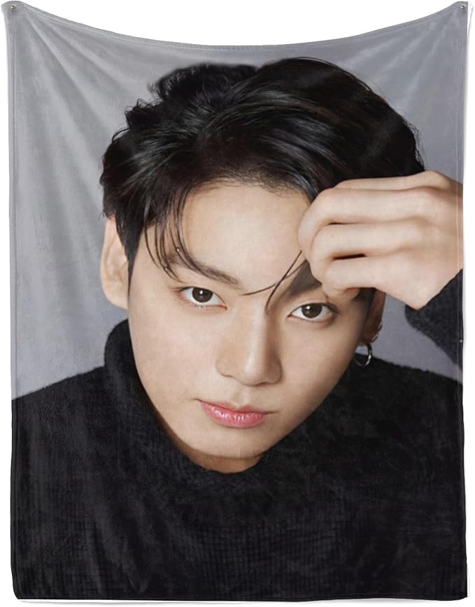 Blanket 50"X60" Soft and Comfortable Warm Fleece Throw Full Picture of Idol Group Blankets Yoga Blankets Beach Blanket Picnic Blankets for Dorm Room Decor Sofa Bed Camping Travel All Season