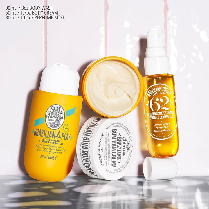SOL DE JANEIRO Jet Set | Travel-Size Body Care Set | Tropical Fragrance