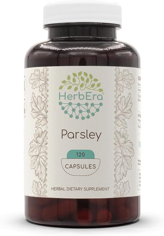 Parsley 120 Capsules, 500 mg, Made with Parsley (Petroselinum crispum) Dried Leaf (120 Capsules)