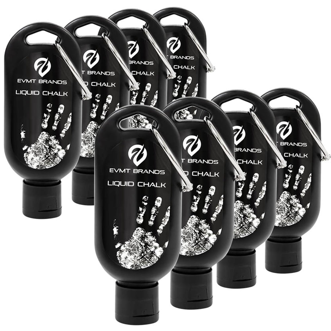 EVMT Brands Liquid Chalk, Mess-Free Gym Chalk for Weightlifting, Gymnastics, Rock Climbing, Dancing. Sweat-Resistant and Long Lasting for Stronger Grip. Lifting Chalk. Package May Vary.