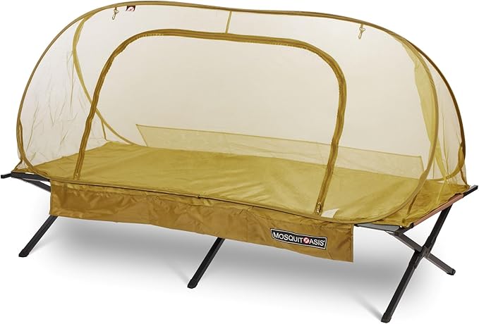 Awesome MosquitOasis Super-Deluxe Pop-Up Mosquito Net Tent for Summer Camps and Camping