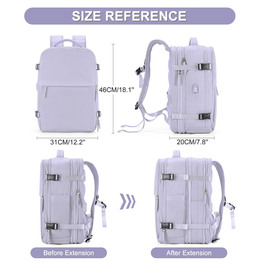 Extra Large Backpack For Traveling On Airplane Travel Backpack For Women Men Airline Approved Carry On Bags For Airplanes Gym Bag With Shoe Compartment Waterproof Laptop Backpack Hiking Backpack