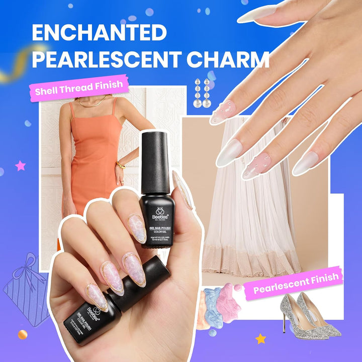 44-Piece Gel Nail Polish Kit | UV Light | 24 Colors | Base & Top Coats | Gifts for Women