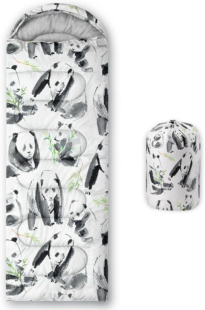 AILONEN Boys Sports Camping Sleeping Bags,Lightweight & Waterproof,3 Season Warm & Cool Weather,Black Player Basketball Sleeping Bags for Kids Adults,Travelling,Outdoors