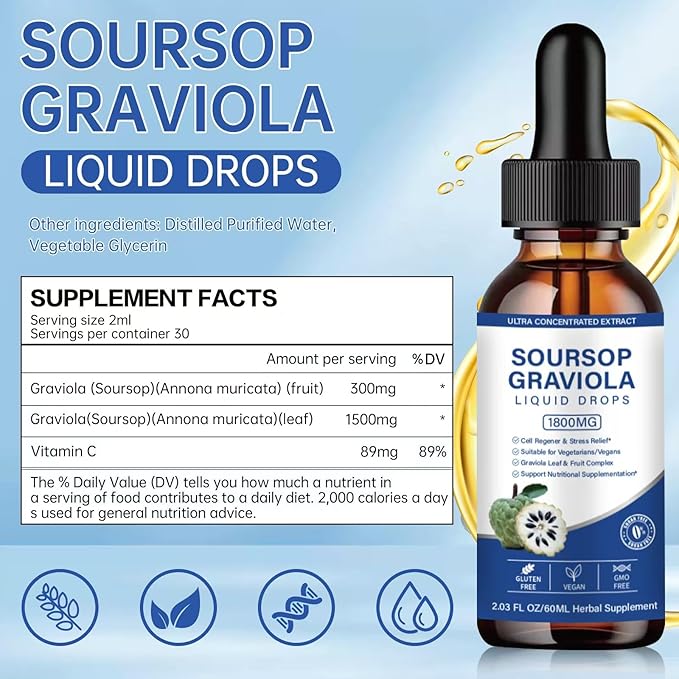 Newly Soursop Bitters Liquid 2 OZ