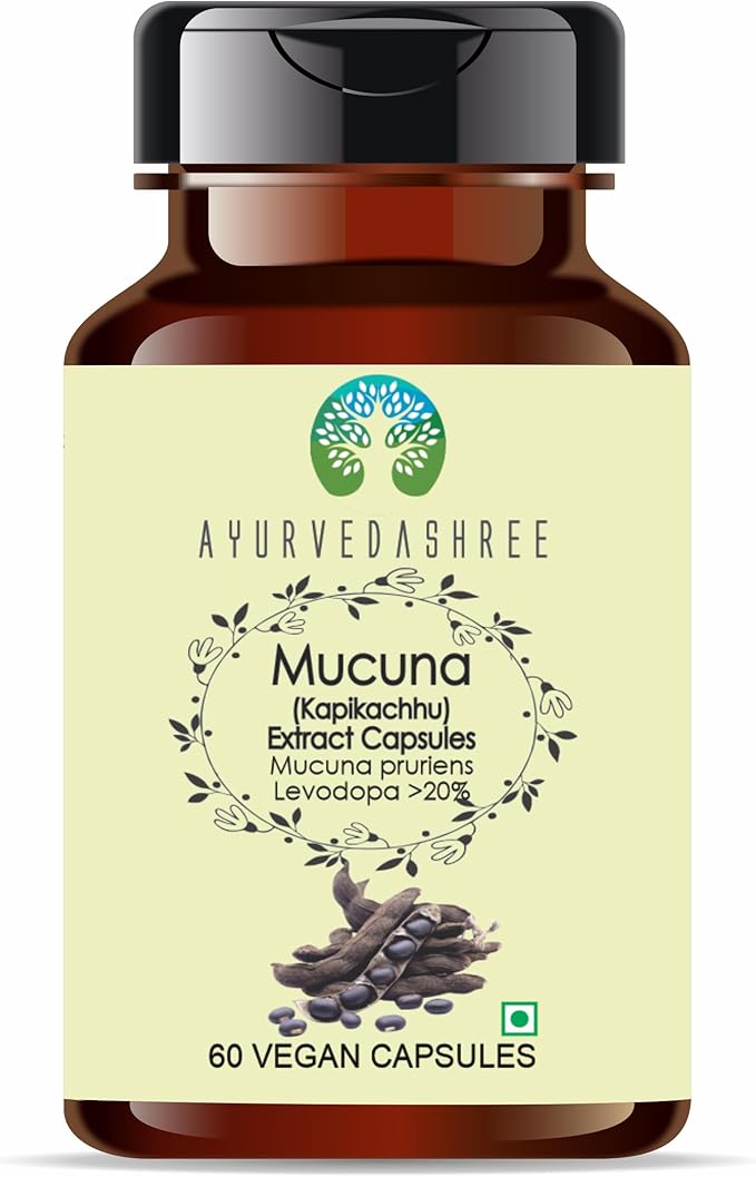Kaunch Beej Extract 500mg - 60 Vegetarian Capsules | Mucuna Pruriens | All Natural | 100% Vegan | Gluten-Free | GMP Certified.