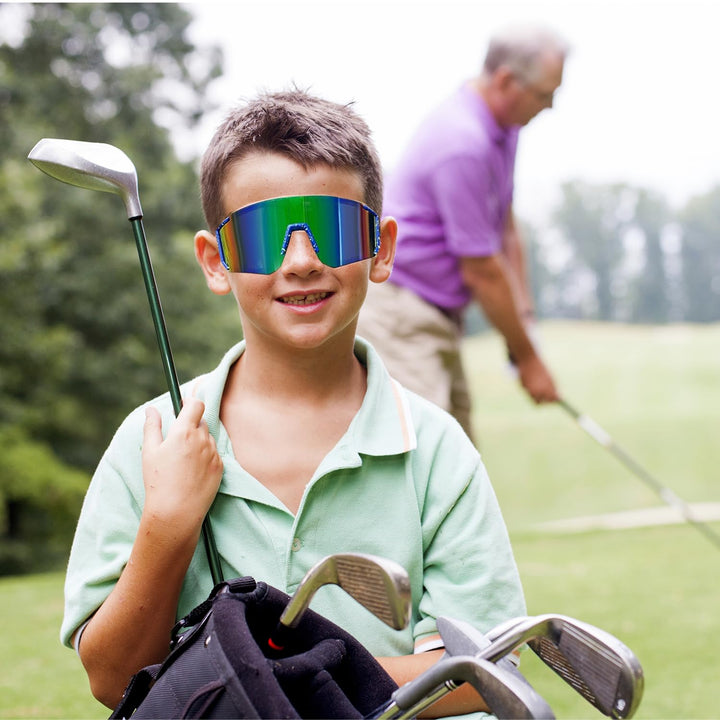 Youth Baseball Sunglasses For Boys Girls,UV400 Kids Sports Sunglasses,Cycling glasse Running Golf