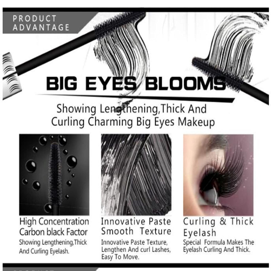 LGSZGDCN 2 PCS black Cat eye mascara Eyes Makeup Color Mascara Waterproof Fast Dry Eyelashes Curling Lengthening Makeup Eye Lengthening, Lifting, Curling