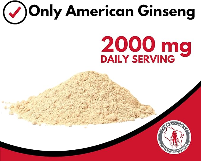 Dairyland American Ginseng Slices and Powder - 16 oz Pack Each of Wisconsin Ginseng – Direct from Farmer to Consumer 西洋参