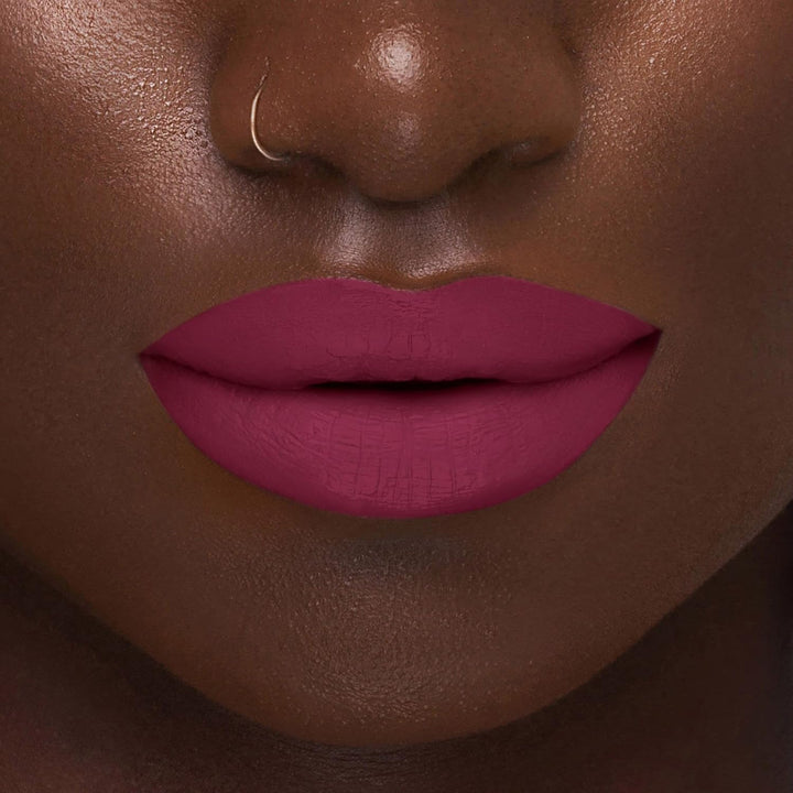 Beauty Bakerie Lip Whip Liquid Lipstick for Women, Waterproof Lip Gloss, Tint, Stain Long Lasting Hydrating Moisturizer, Matte or Metallic, 3.5mL, Sangria Splash