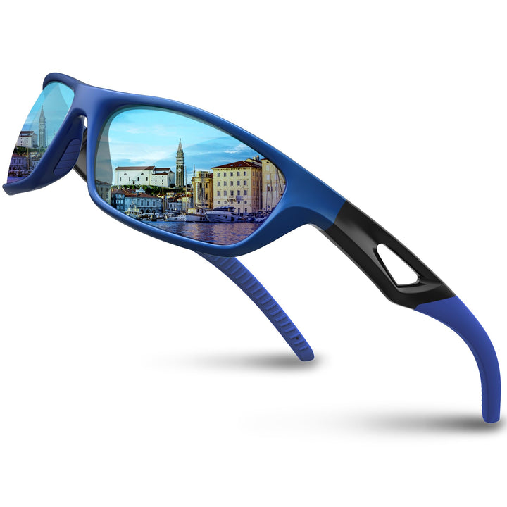 RIVBOS Polarized Sports Sunglasses Driving Sunglasses Shades for Men Women Tr90 Frame for Cycling Fishing Running RB831