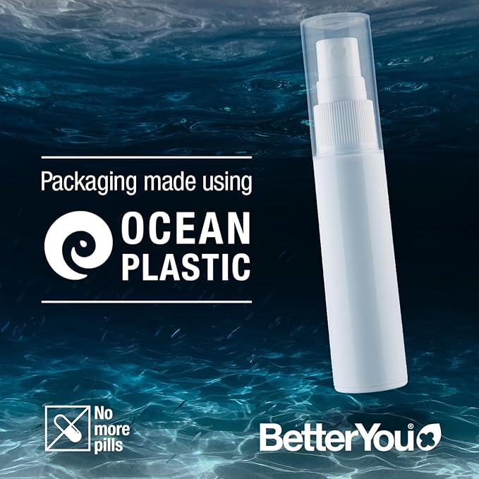 BetterYou Iron 5 Oral Spray - Natural Liquid Vitamin Supplement - Daily Iron Supplement Vitamin Spray - Easy, Tasty Alternative to Pills - 0.85 oz