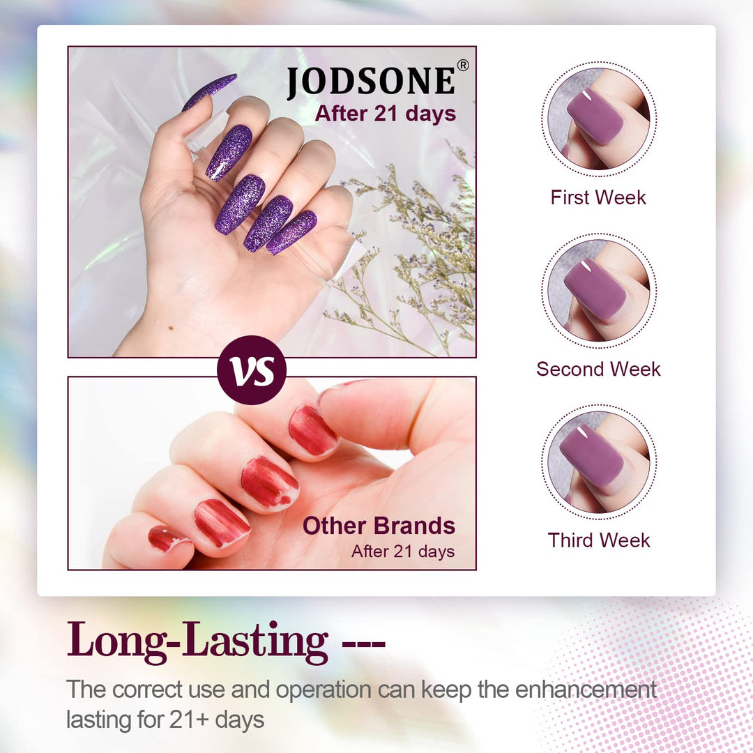 60 PCS Gel Nail Polish Kit | UV Light | 55 Beautiful Colors for Home & Salon