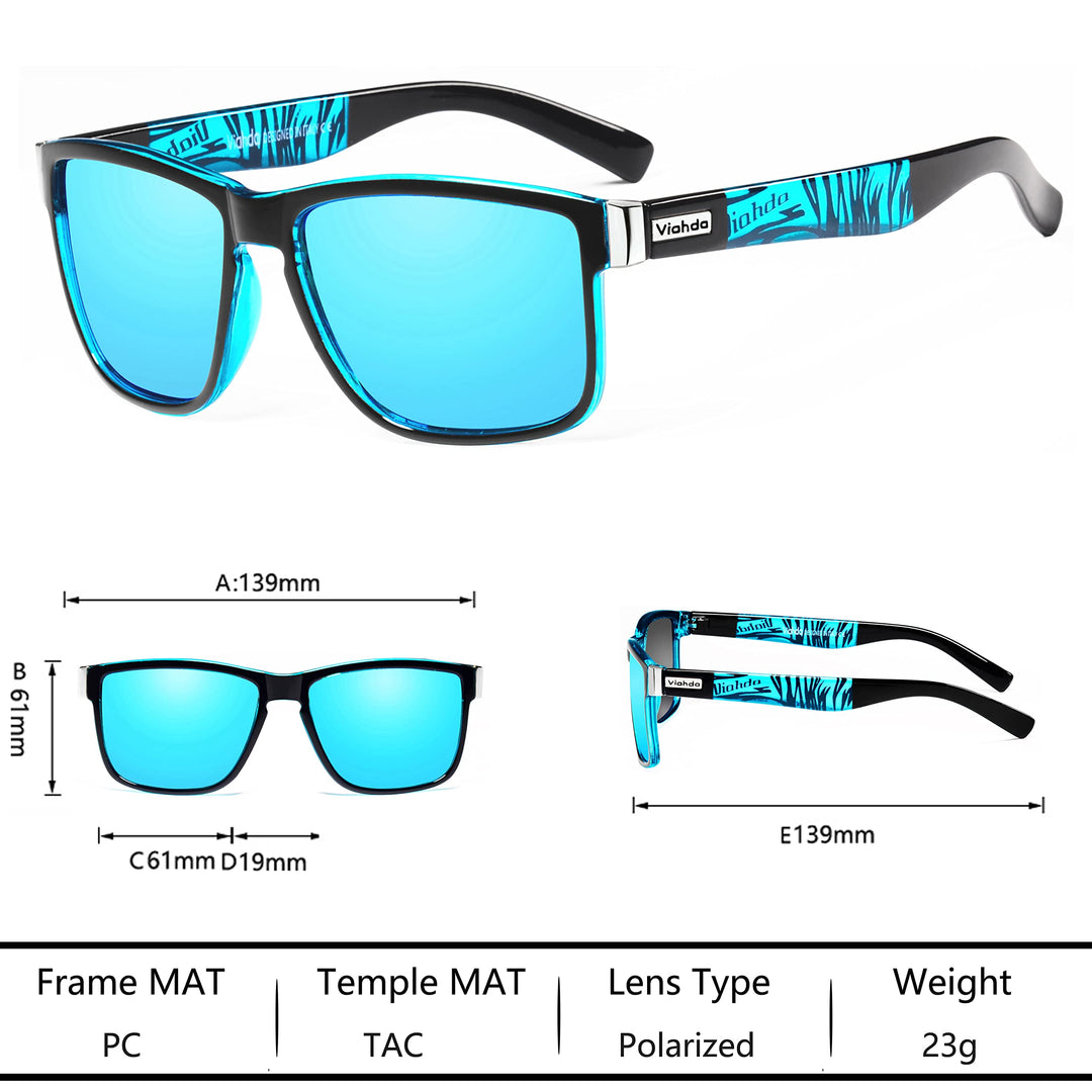 VIAHDA Polarized Sports Sunglasses for Man Cycling Running Fishing Golf Sun glasses Women HD6009
