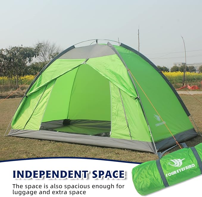 7.2 × 4 × 4 Feet Single Backpack Tent, Waterproof Camping and Hiking Tent can be Used by One Person, Light and Durable