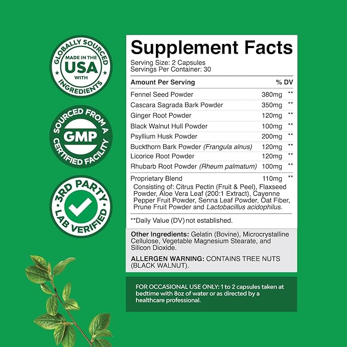 Natures Craft Bundle of D Mannose Capsules for Urinary Tract Health for Women Fast Acting Super Concentrated Cranberry 90ct and Colon Cleanser & Detox - Probiotic Supplement Body Cleanse