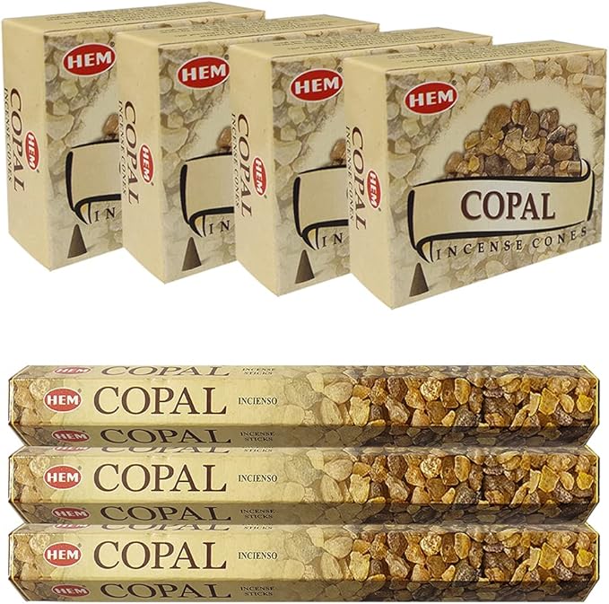 Copal Incense Sticks and Cone Incense Holder Variety Pack Bundle insence insense insienso