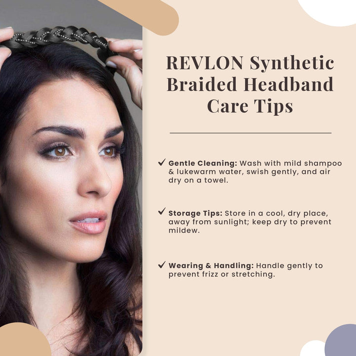 REVLON Synthetic Hair Braid Band and Tie Braid band (Frosted)