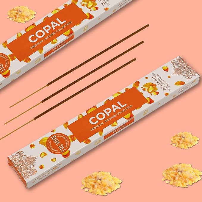 Copal Incense Sticks - Total 40 Insence-Sticks - Dual Pack of 20 Insense - Inciensos - Inscents - Natural Non Toxic Ingredients - Incents - Incence - Inscense - Insents
