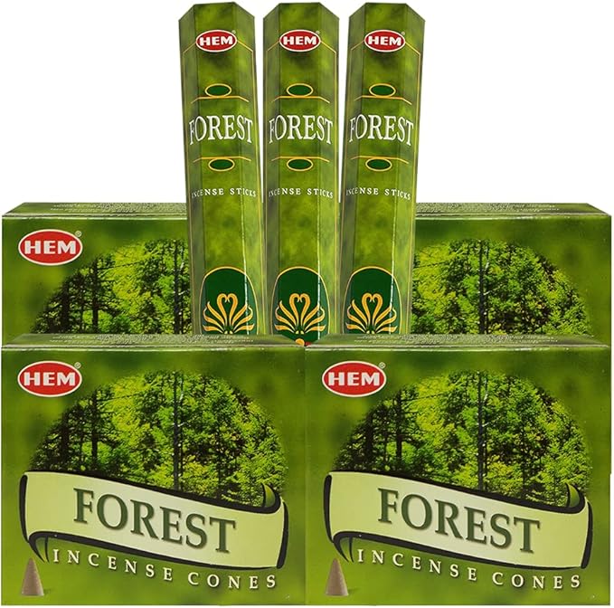 Forest Incense sticks and cone incense holder variety pack bundle insence insense insienso